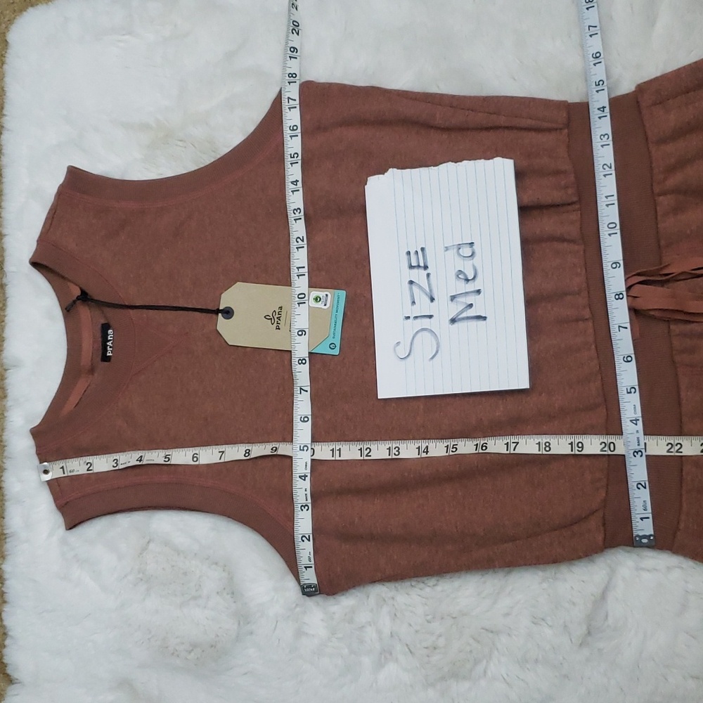 NWT Prana Brown Cozy Up Beach Hopper Dress - Picture 11 of 12